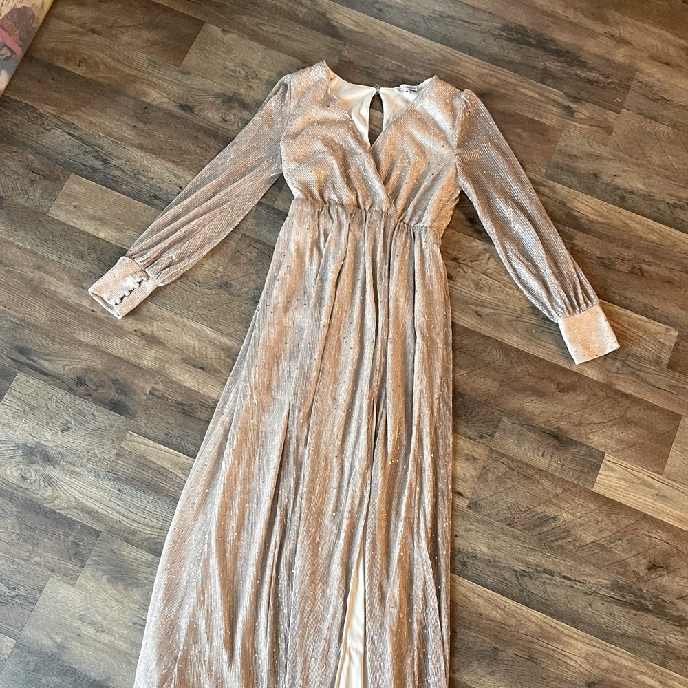 Baltic Born Maxi Pink Champagne Sparkle Dress